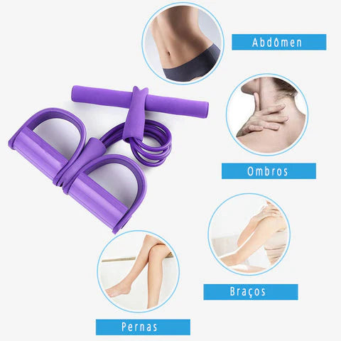 Elástico de Treino Caseiro FitFlex – Mobilidade e Equilíbrio