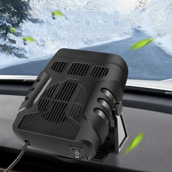 ClimaCar 2 em 1 – Ventilador e Aquecedor Portátil para Carro