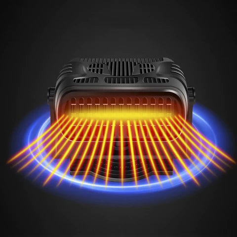 ClimaCar 2 em 1 – Ventilador e Aquecedor Portátil para Carro