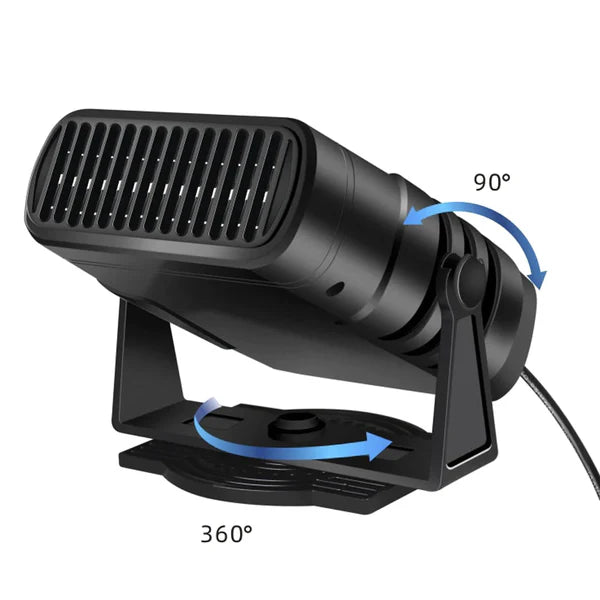 ClimaCar 2 em 1 – Ventilador e Aquecedor Portátil para Carro