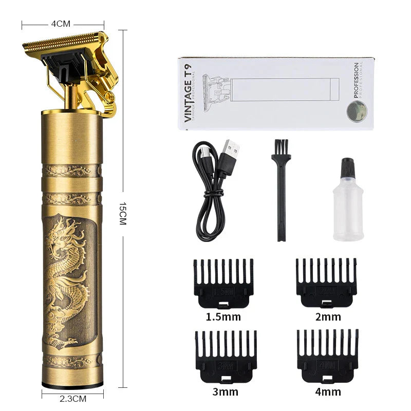 CortaFácil Retro T9 – Máquina de Cortar Cabelo Dragão