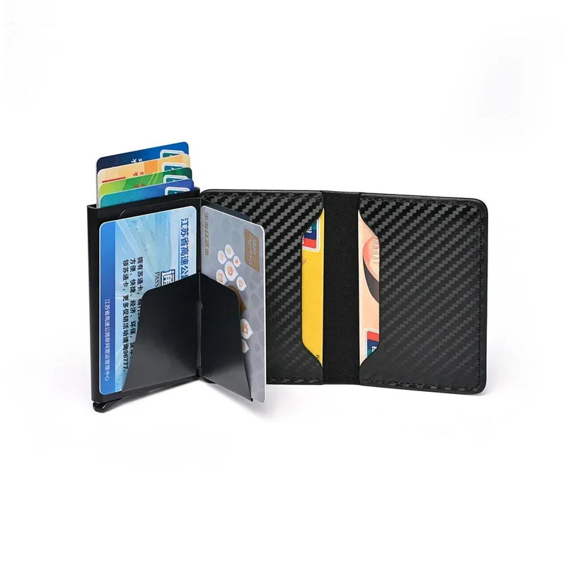 Carteira SlimGuard RFID – Porta Cartões  com Bloqueio Anti-Rastreamento