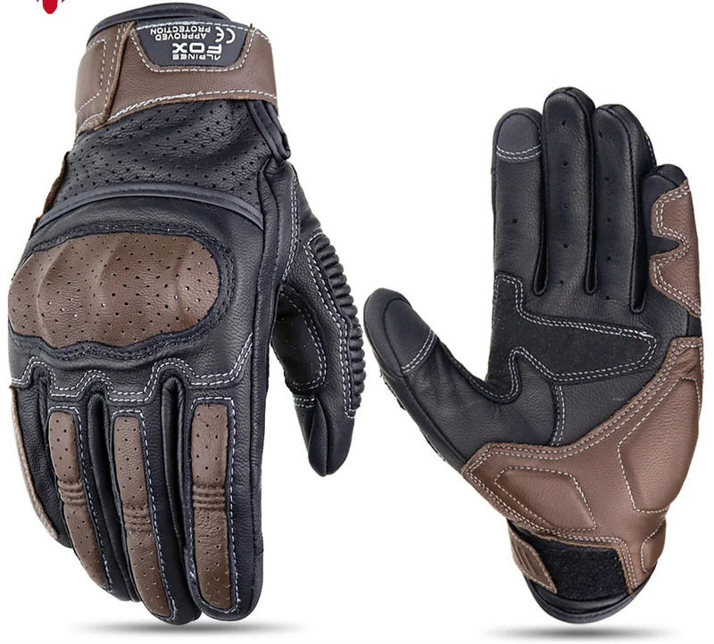 Iron Classic – Luvas Vintage em Couro Genuíno