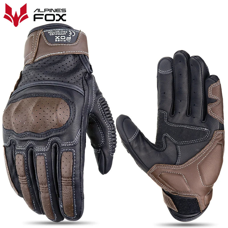 Iron Classic – Luvas Vintage em Couro Genuíno