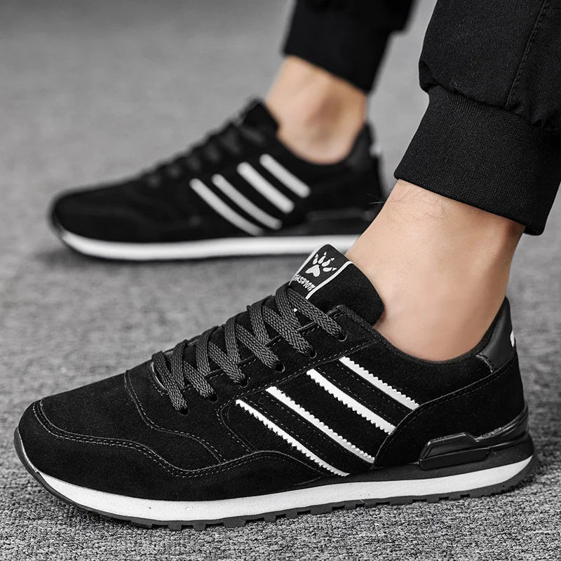 UrbanWhite – Tênis Masculino Casual em Couro Branco