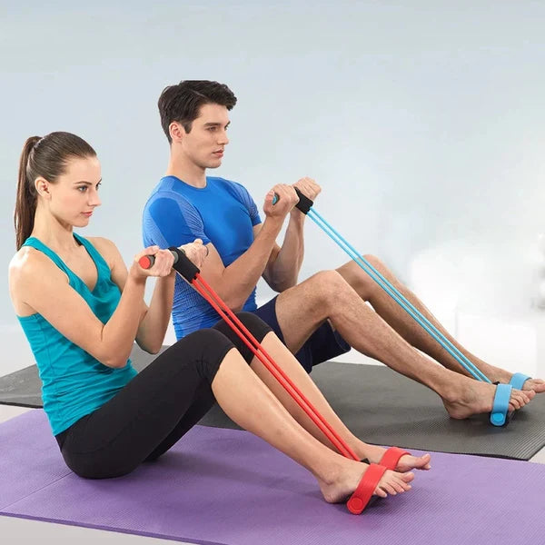 Elástico de Treino Caseiro FitFlex – Mobilidade e Equilíbrio